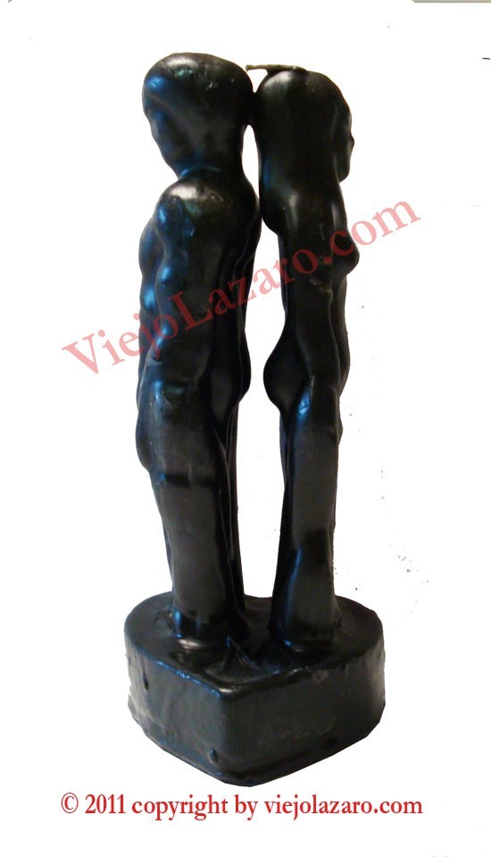Black Candle of Man and Woman Separate