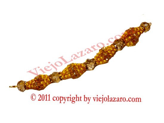 Oshun Ide in Glass Beads