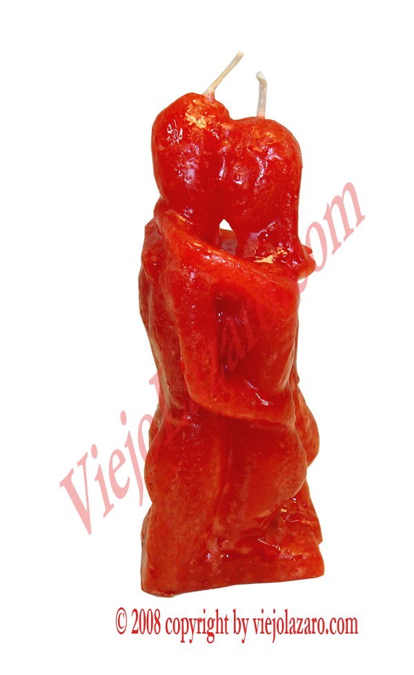 Red Candle of Man and Woman (Intimate)