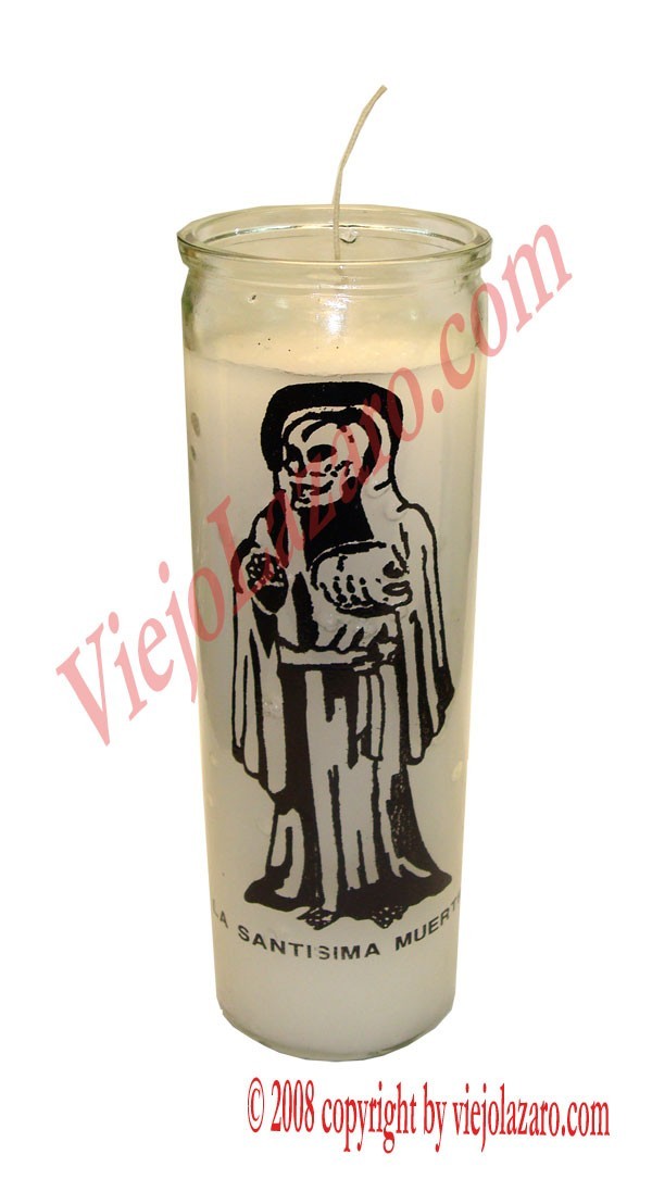 Candle La Santisima Muerte White (7 days)