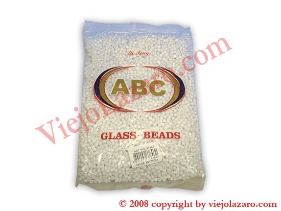 Glass Beads - White
