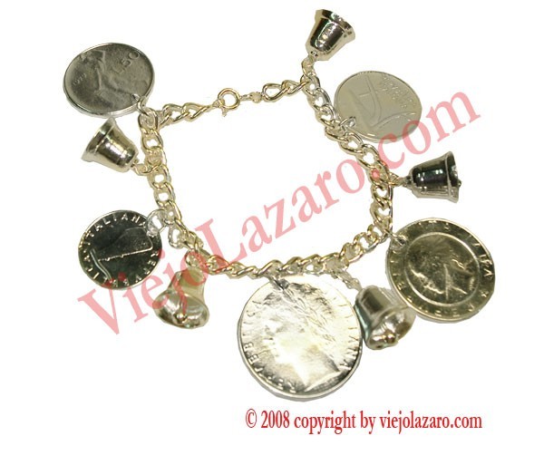 Bracelet of Money and Bells (in silver)